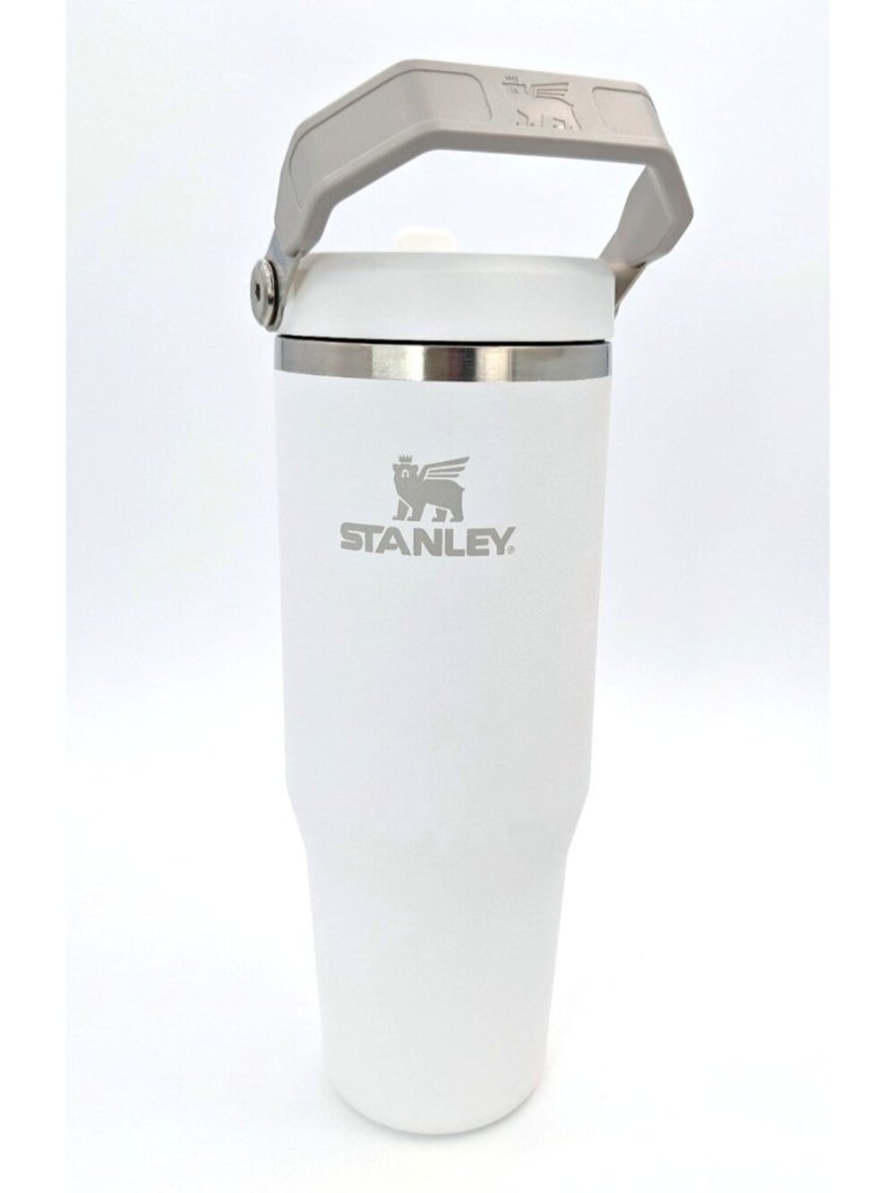 STANLEY The IceFlow Tumbler with Flip Straw 30oz White Water Bottle